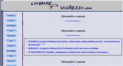 Desktop Screenshot of lavorareinsicurezza.com
