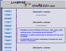 Tablet Screenshot of lavorareinsicurezza.com